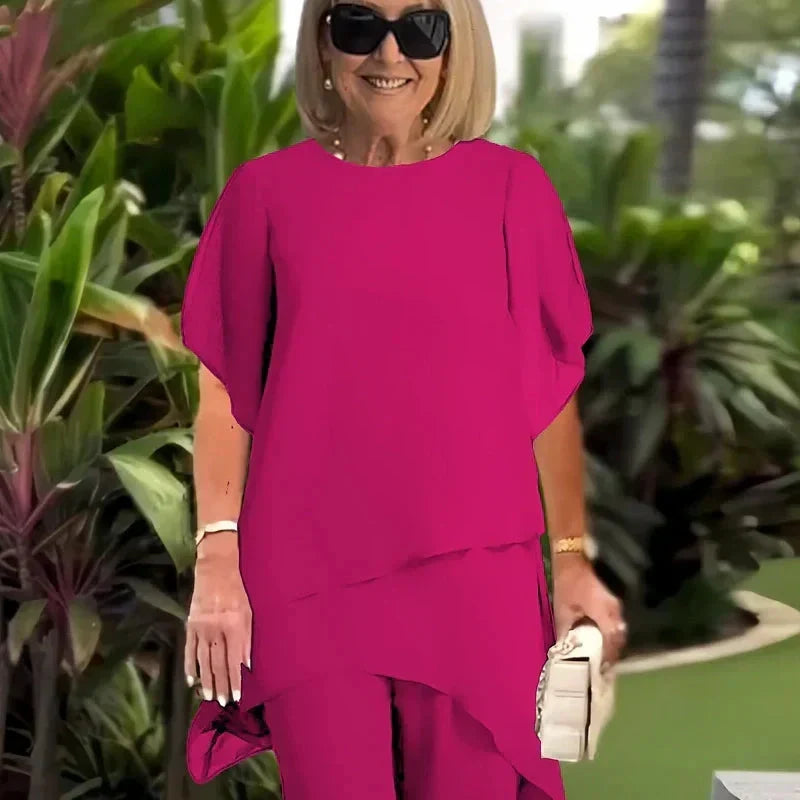 Beverly | Women's Elegant Asymmetrical Two-Piece Set