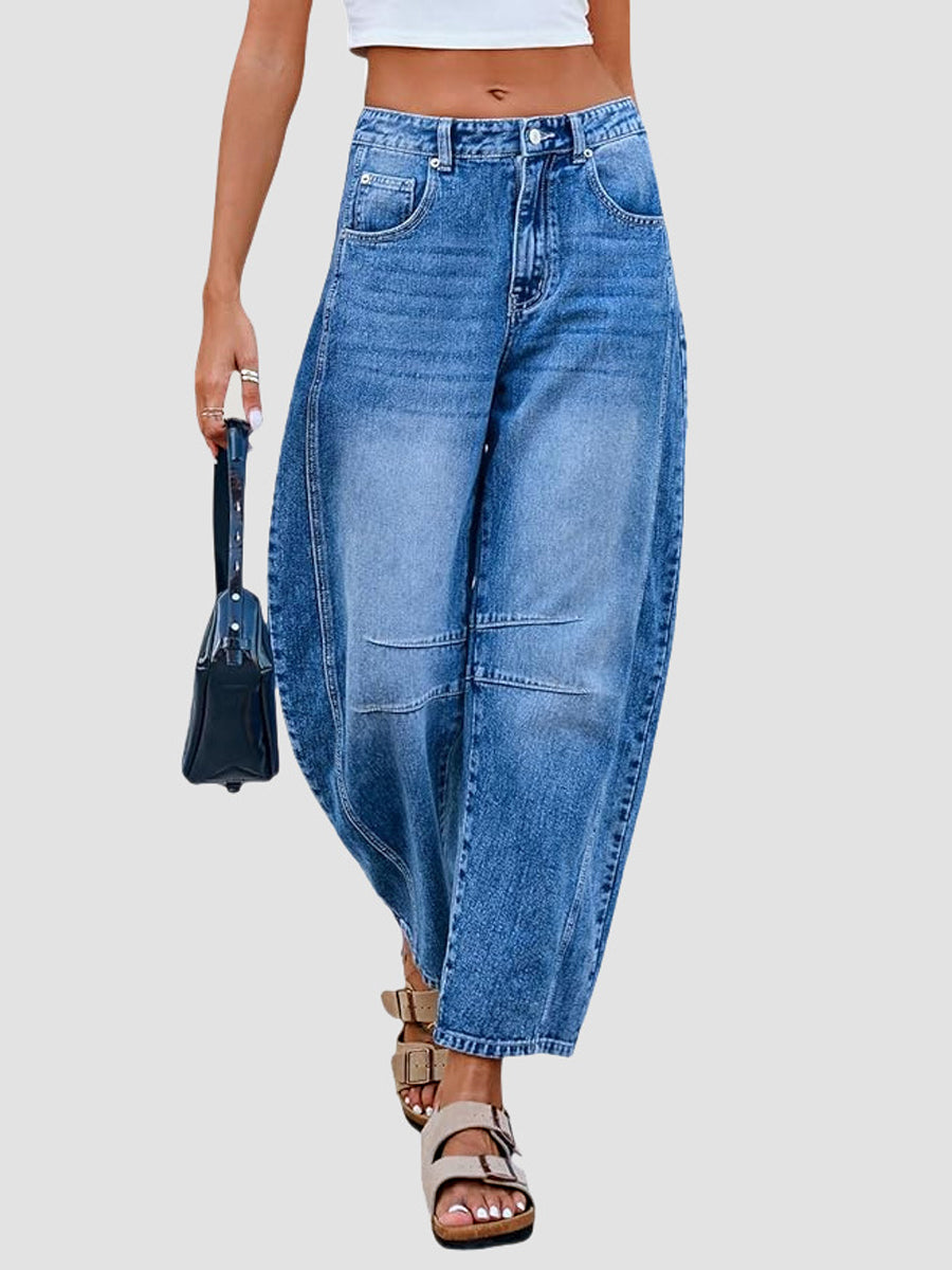 Novalyn™ | Relaxed Barrel-Leg Casual Jeans