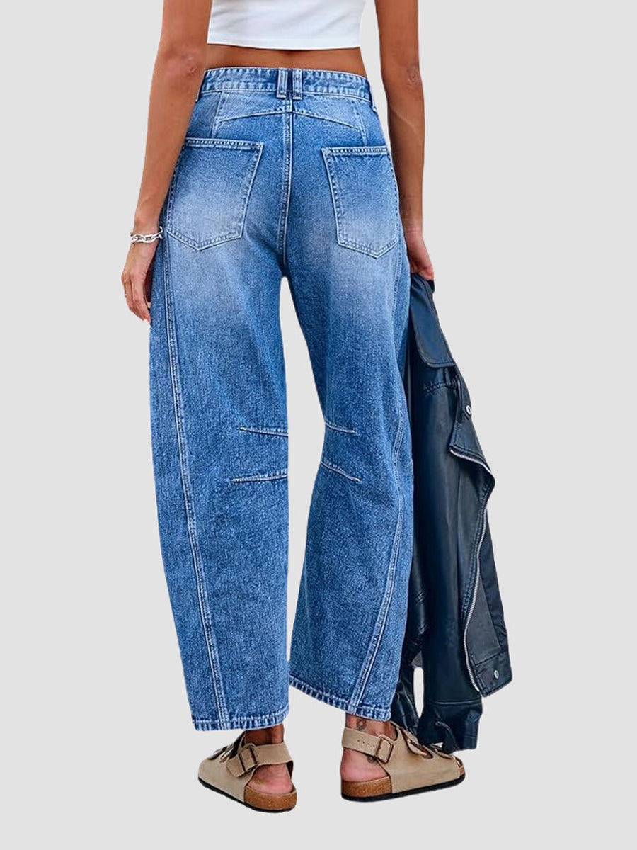 Novalyn™ | Relaxed Barrel-Leg Casual Jeans