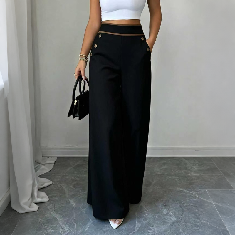Susannah™ | Wide Leg Button Trousers