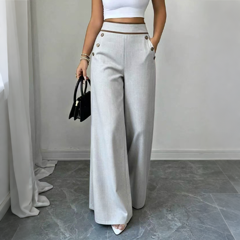 Susannah™ | Wide Leg Button Trousers