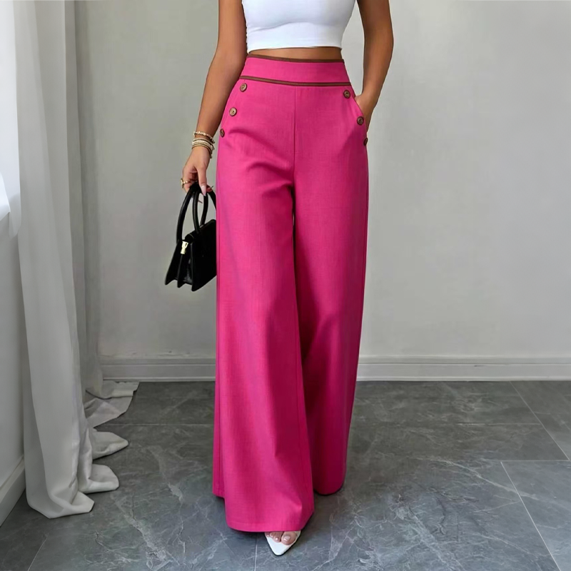 Susannah™ | Wide Leg Button Trousers