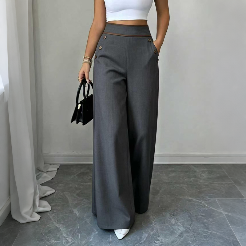 Susannah™ | Wide Leg Button Trousers