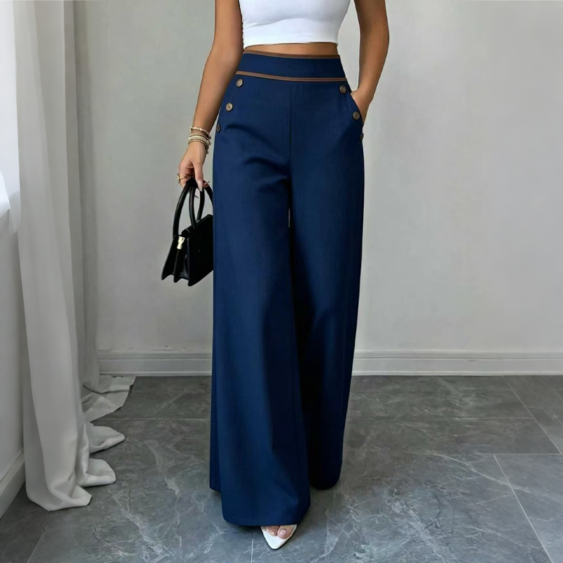 Susannah™ | Wide Leg Button Trousers