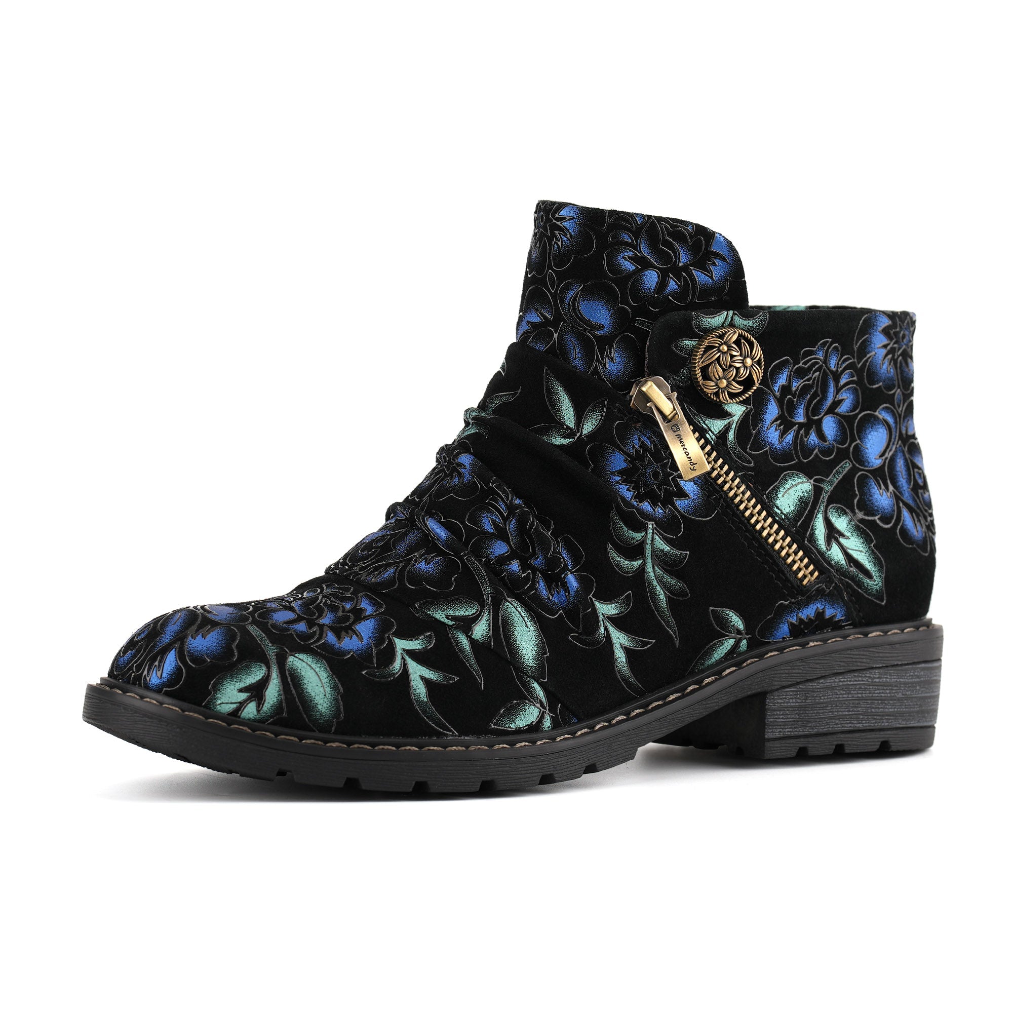 Korvaine™ | Floral Ankle Boot
