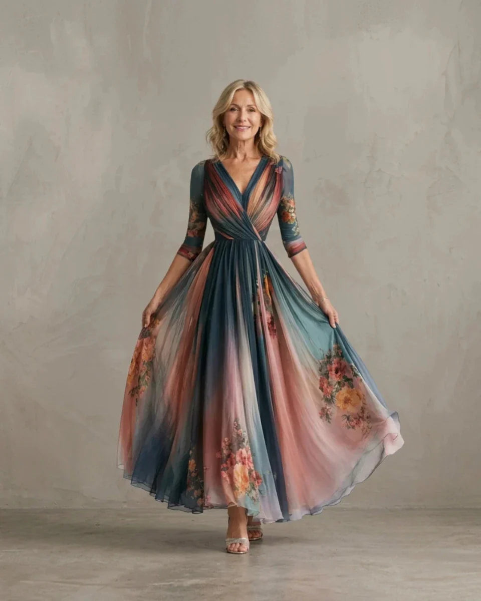 Nadia™ | Bohemian Floral Maxi Dress