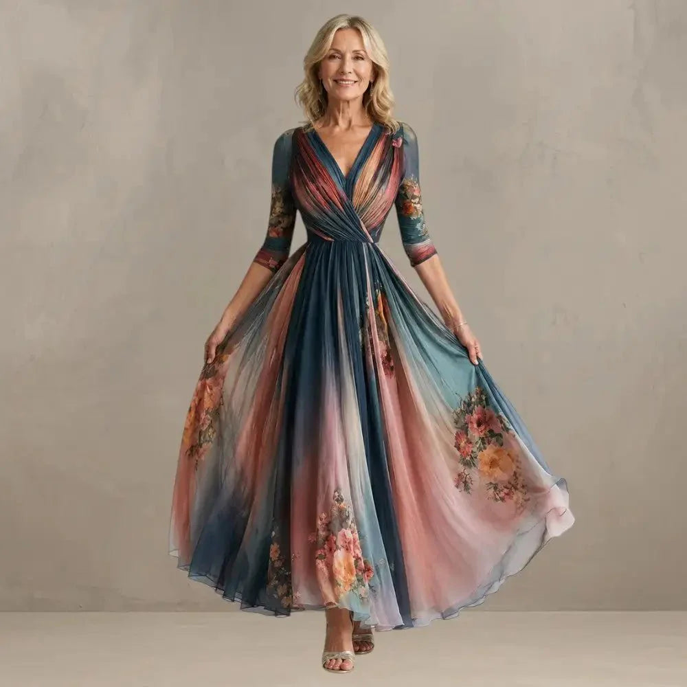Nadia™ | Bohemian Floral Maxi Dress