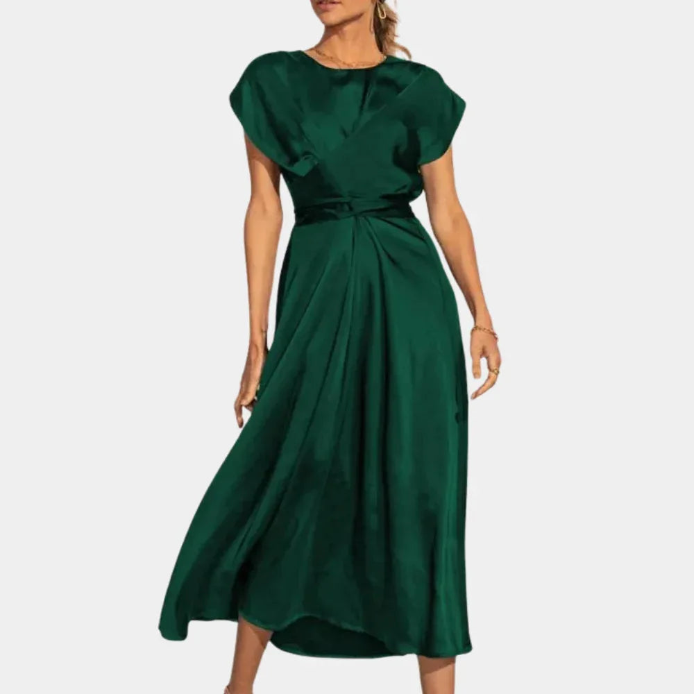 Celeste™ | Draped Midi Dress