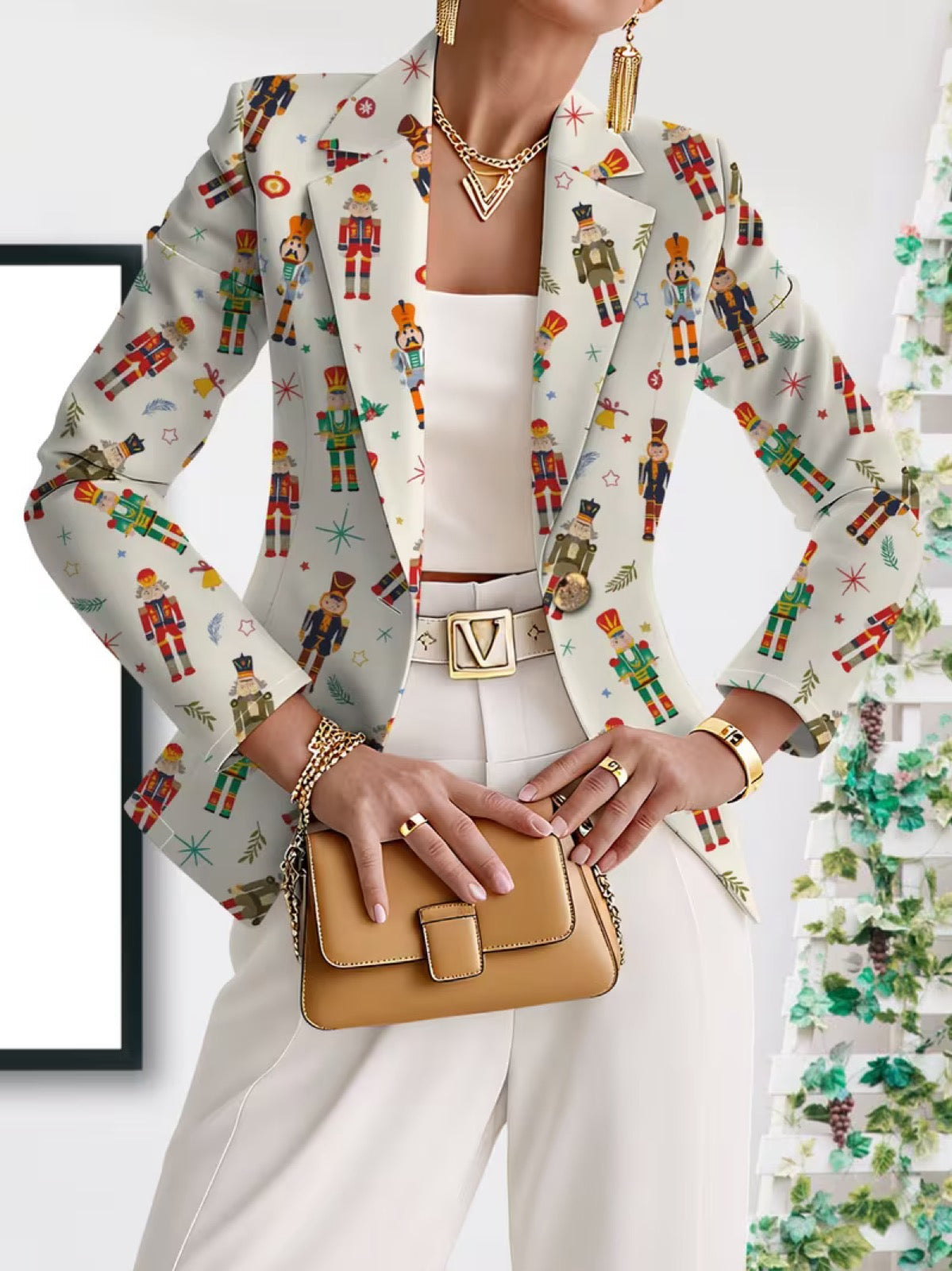 Vivenne™ | Nutcracker Print Blazer