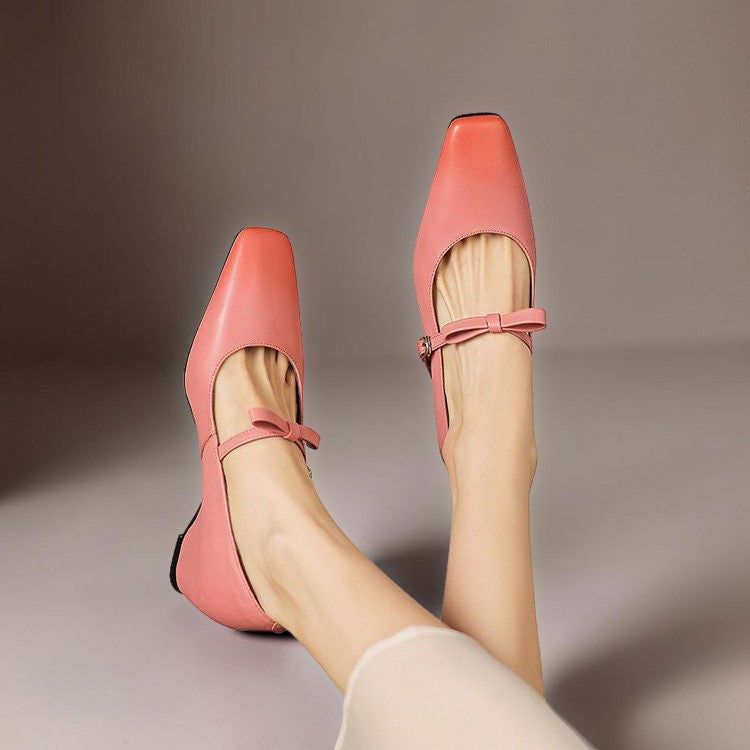 Arnelle™ | Bow-Strap Mary Jane Pump