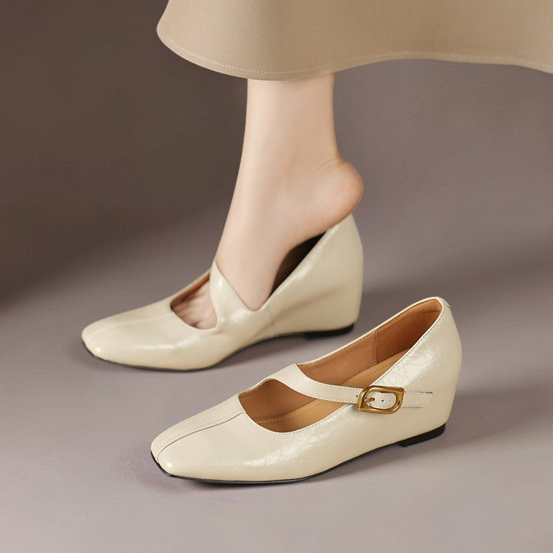Clairette™ | Mary Jane Wedge Heels