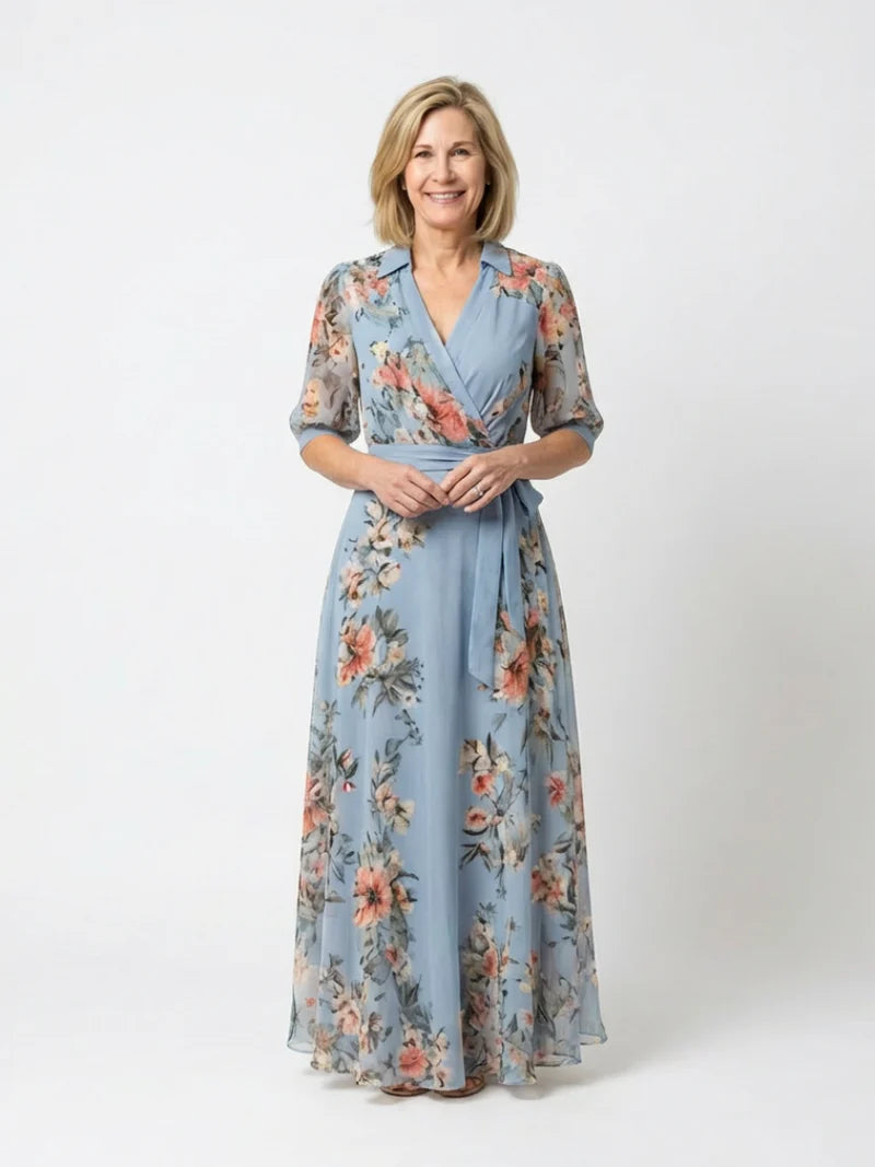 Marigold™ | Bohemian Kimono Wrap Maxi Dress
