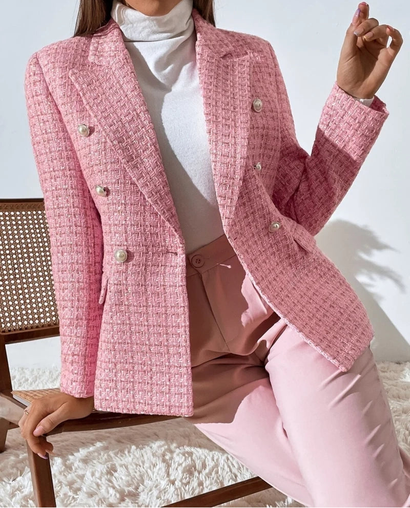 Lorelei™ | Plaid Double-Breasted Blazer