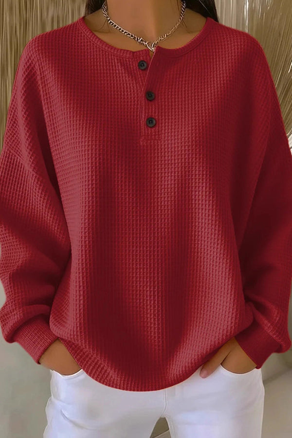 Maewyn™ | Cozy Waffle Knit Pullover
