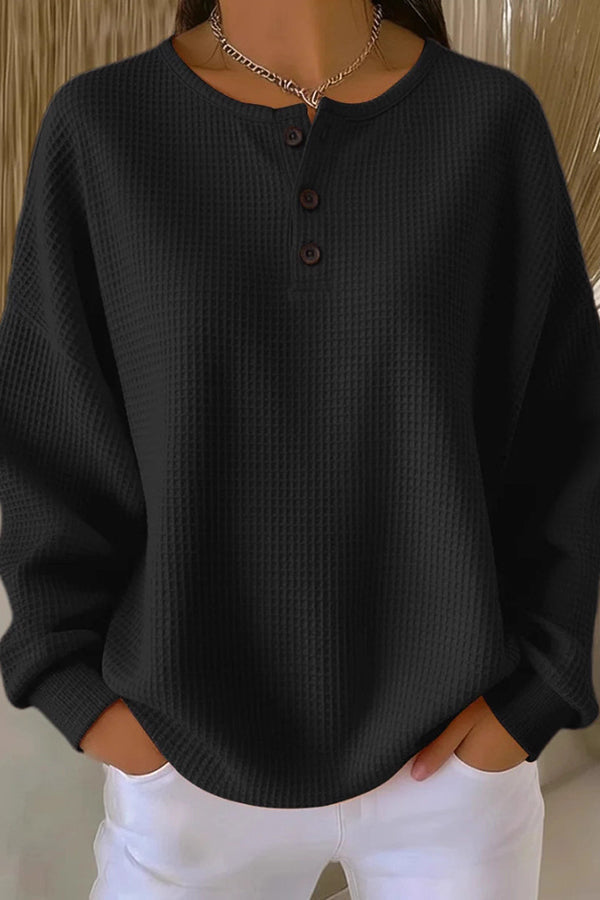 Maewyn™ | Cozy Waffle Knit Pullover