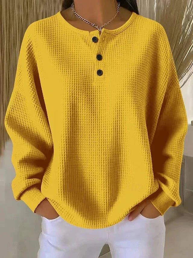 Maewyn™ | Cozy Waffle Knit Pullover