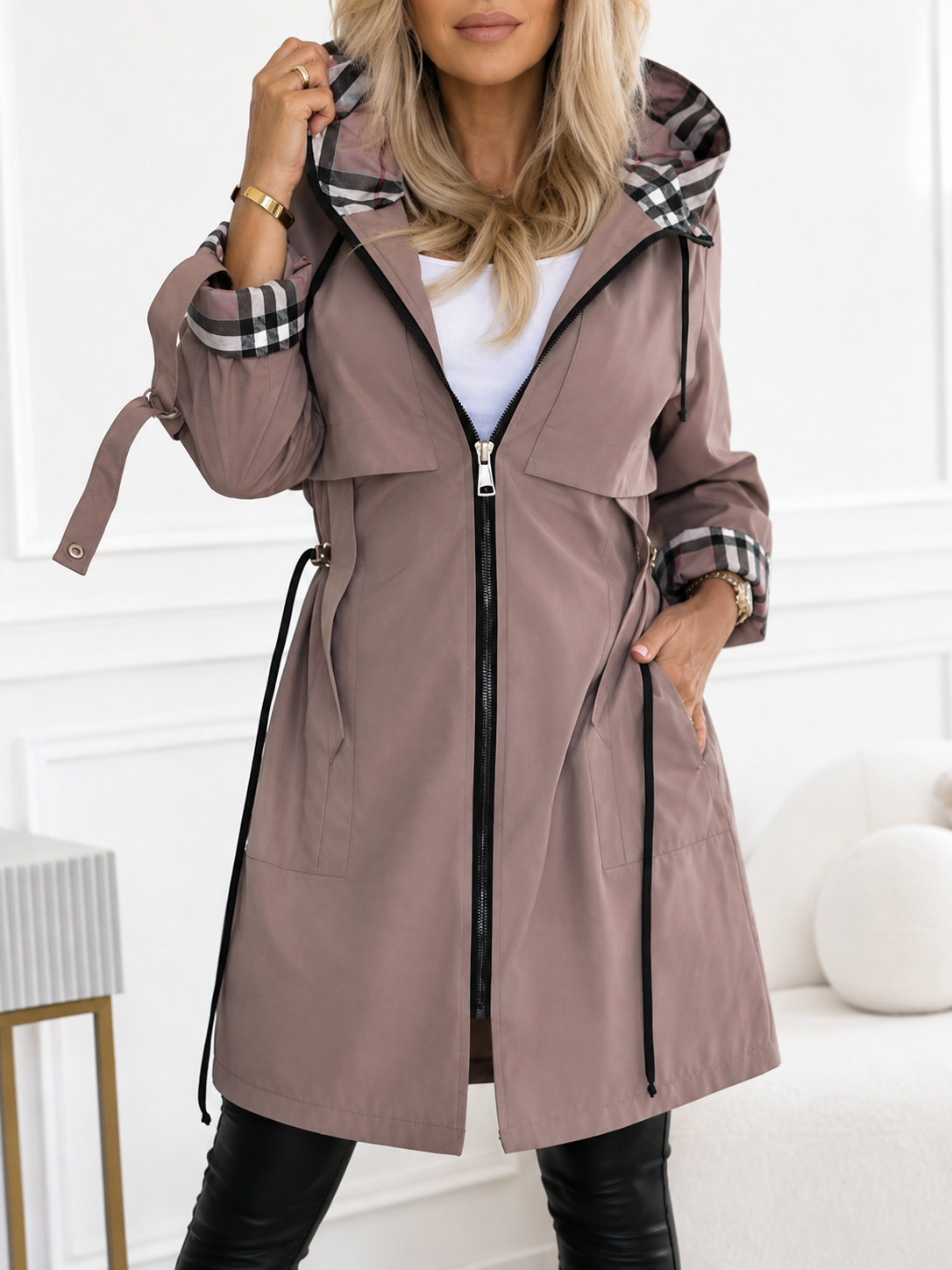 Trevaine™ | Hooded Zip Coat